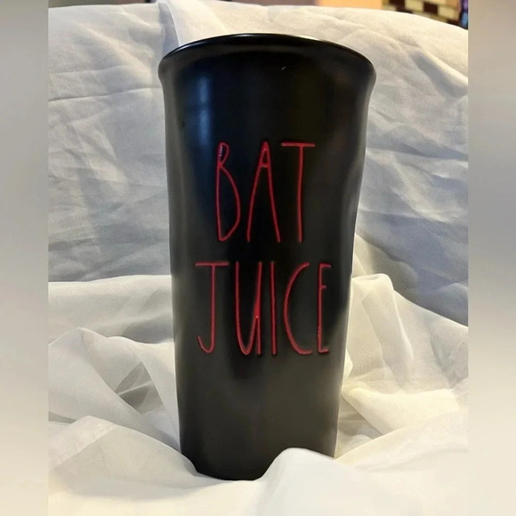 - Rae Dunn “Bat Juice” Travel Mug. Sealing lid. Durable Glazed Ceramic. New! - Picture 2 of 6